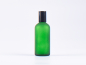 Preview: Grünglasflasche 100ml, mit Roll-On Glas/Stahl